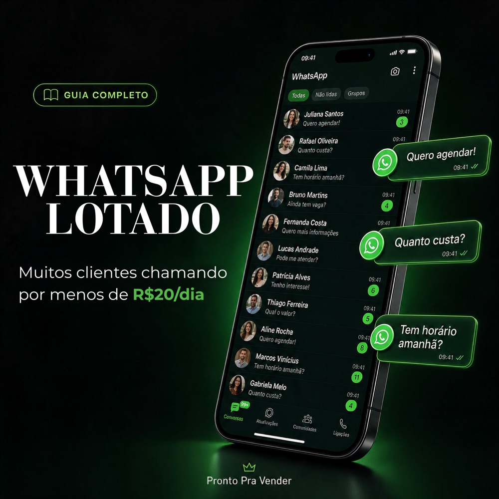 Capa do guia WhatsApp Lotado